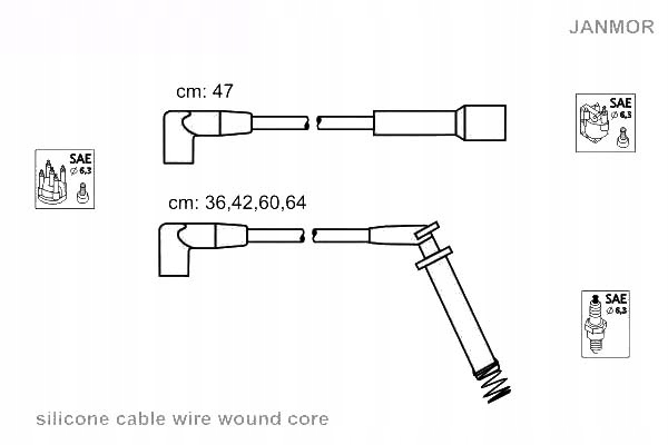 фото №2, Дроти запалювання kpl. janmor