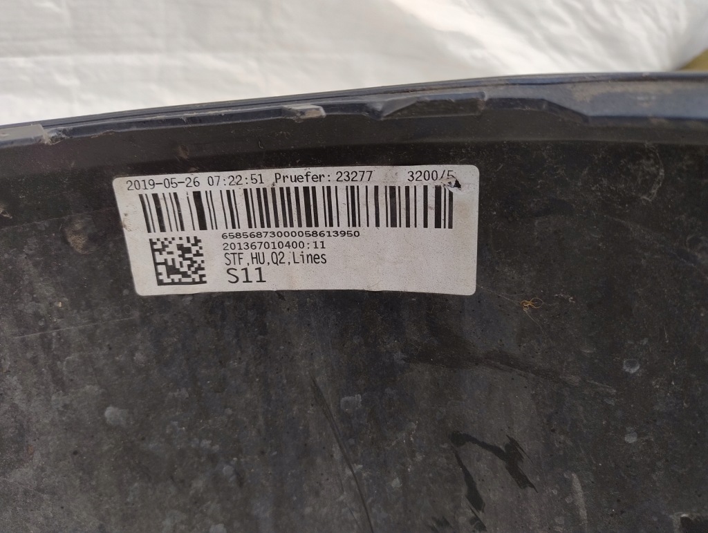 Audi q2 s-line 16-20 спойлер накладка бампера задня задня 81a807323 Київ