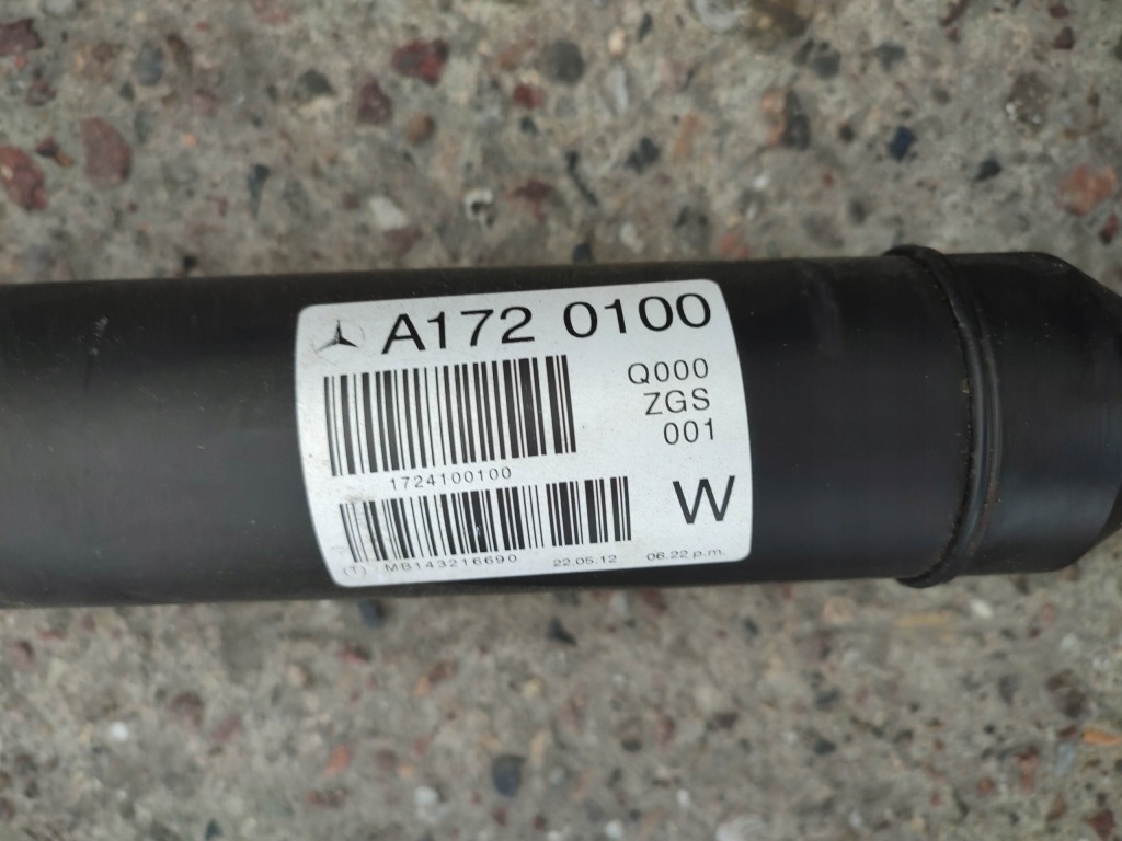 фото №2, Mercedes r172 slk wał приводной 2.2 cdi a1720100