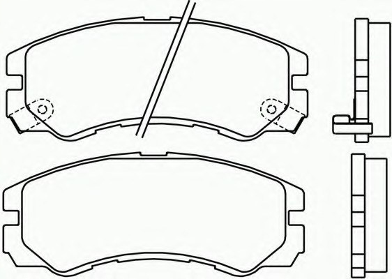 фото №1, Гальмівні колодки перед isuzu trooper 91-,opel frontera 1991-