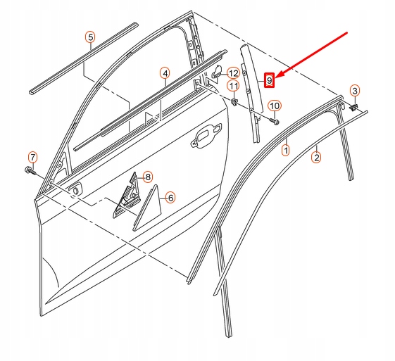 фото №9, Audi a3 8v left trim for стойка b 8v5837901b5fq