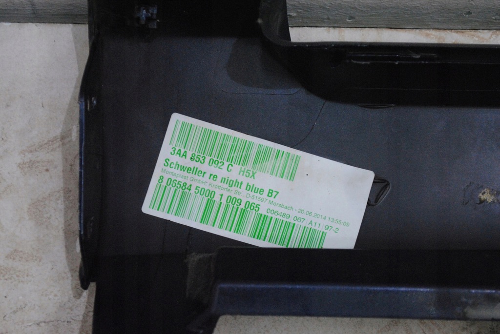 фото №9, Молдинг накладки порогові vw passat b7 kombi lh5x