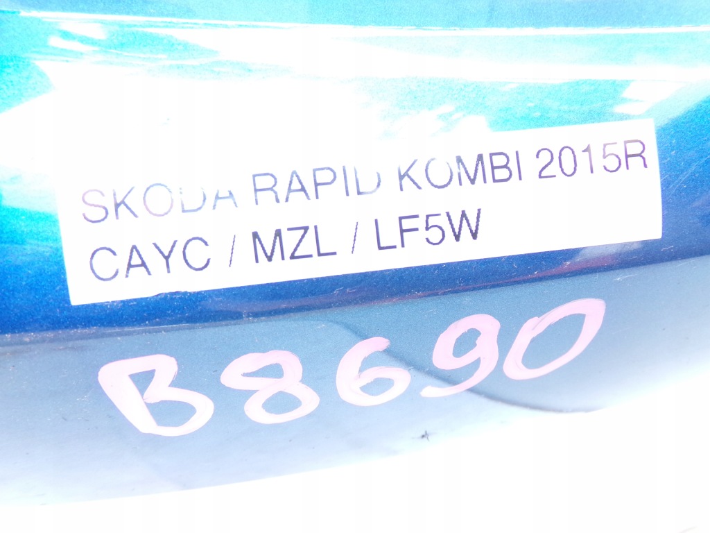 Бампер перед передний skoda rapid 12-15r код лакокрасочного покрытия lf5w Оригинал