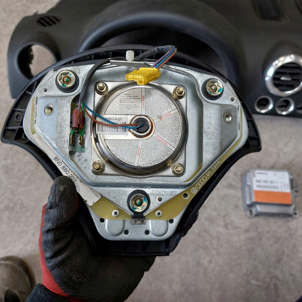 фото №10, Audi tt 8n приборная панель приборная приборная панель + подушки безопасности пассажира водителя модуль