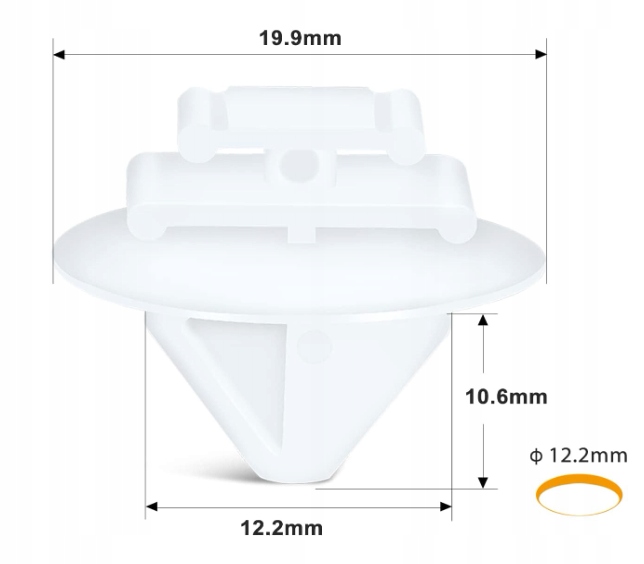 фото №4, 10x кліпса накладки citroen peugeot jeep renegade renault 856540, 68241251aa