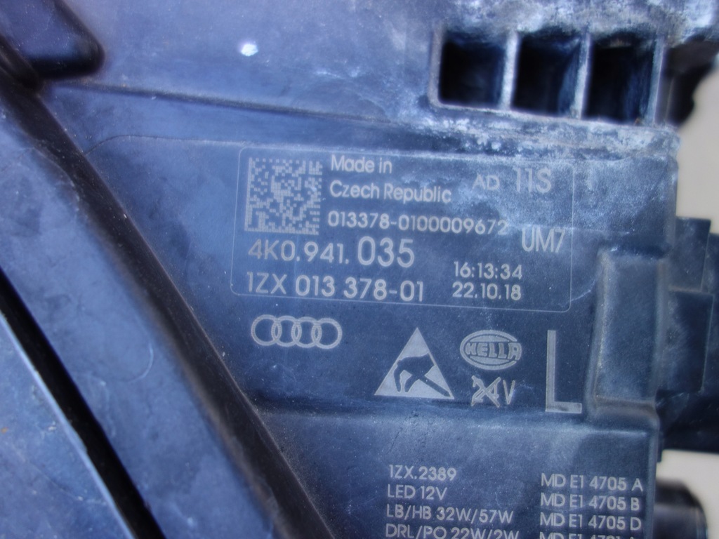 фото №9, Лампа matrix audi a6 c8 4k0 левый перед