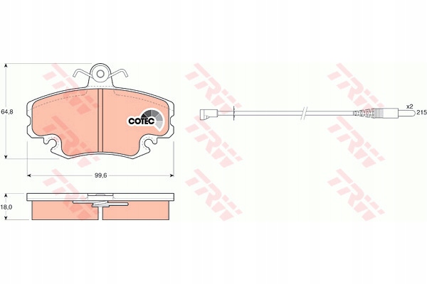 фото №14, Trw gdb400 набор тормозных колодок тормозных, тормоза дисковые