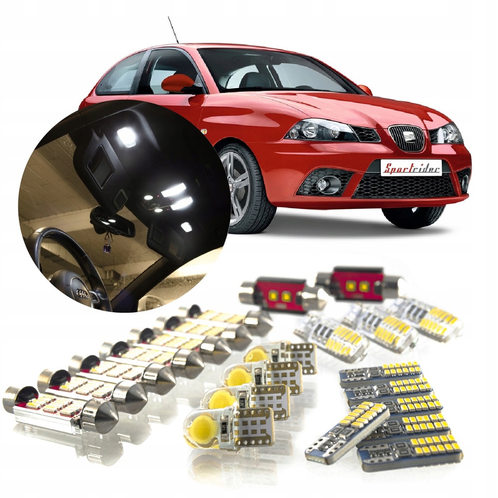 фото №1, Лампочка led seat ibiza 3 - набор освещение салона led vip wysoka качество