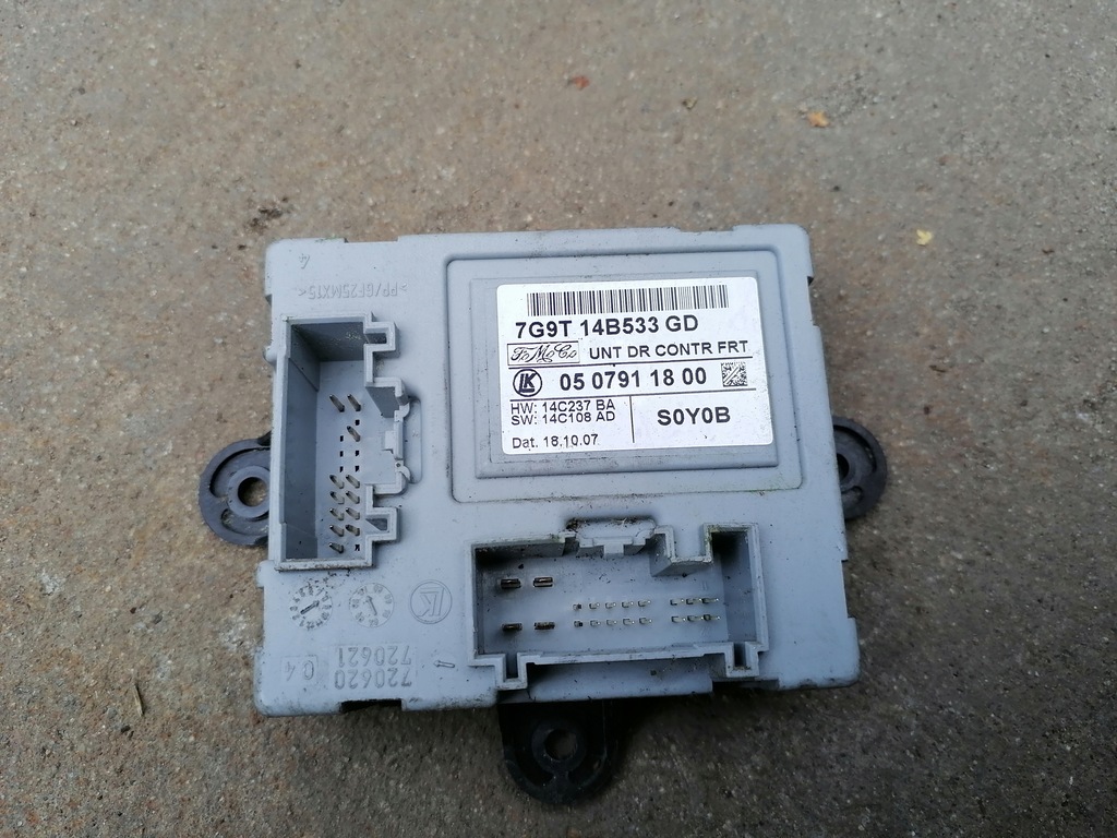 фото №1, Модуль дверь ford mondeo mk4 7g9t14b533gd