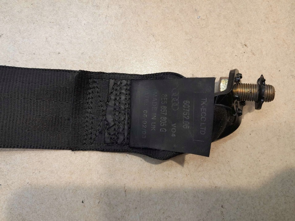 фото №8, Pas ремень безопасности правый задняя audi a4 b6 8e5857805g