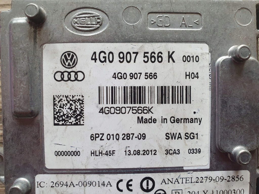 фото №3, Ассистент поперечина радар audi a6 a7 4g 4g0907566k