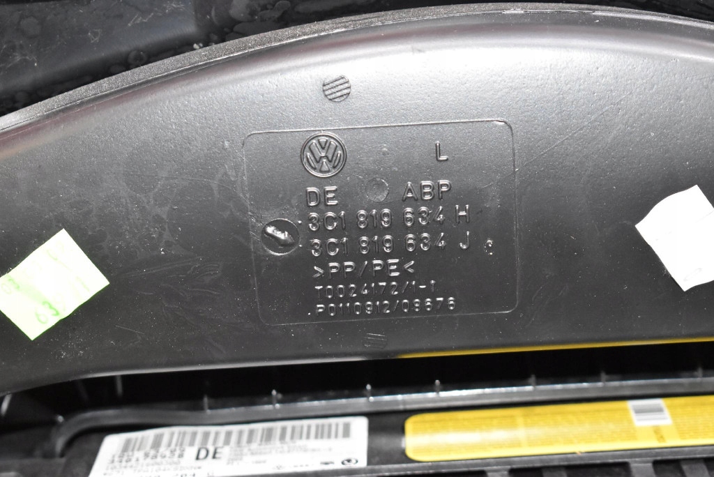 фото №7, Панель приладів приладова консоль панель приладів подушка безпеки eu vw passat cc 08-12