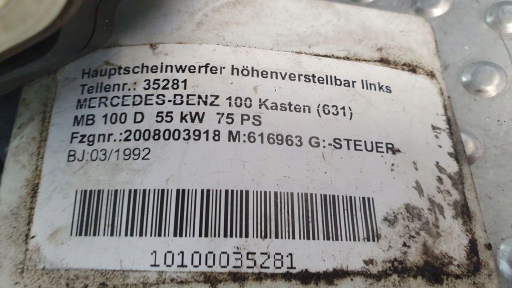 фото №7, Лампа перед ліва mercedes mb100 81-