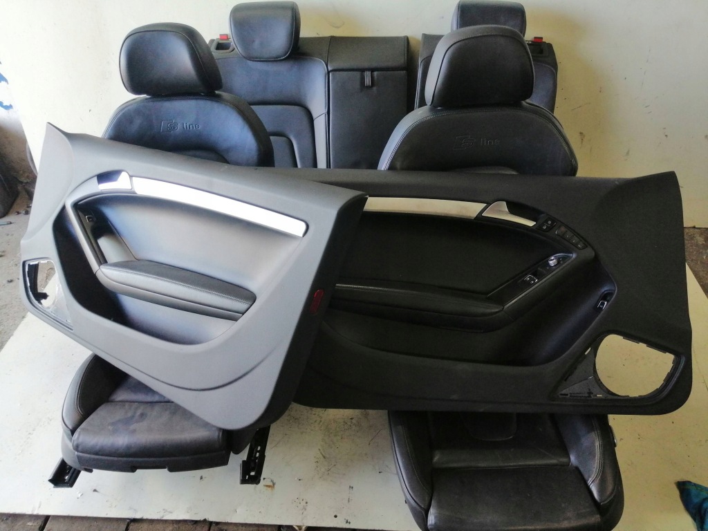 фото №12, Audi a5 coupe сидіння заднє сидіння kompletny середина s-line електрична регулювання