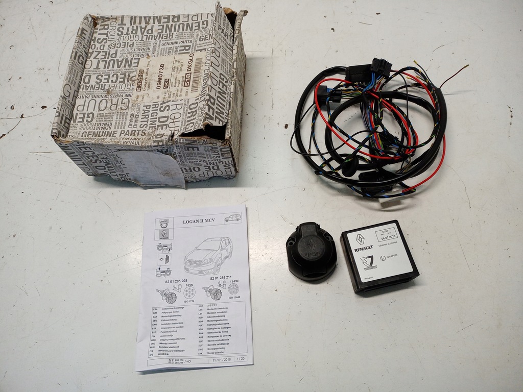 фото №1, Nowa oryg жгут фаркоп буксировочный с модуль dacia logan sandero ii