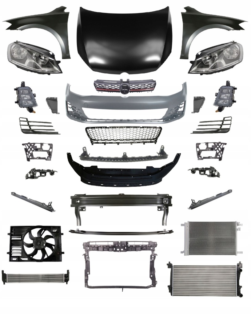 фото №1, Golf vii gti 7 перед капот бампер pas лампа