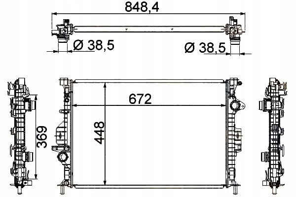 Купити Hella радіатор води ford c-max 2 2.0 tdci dxa/c