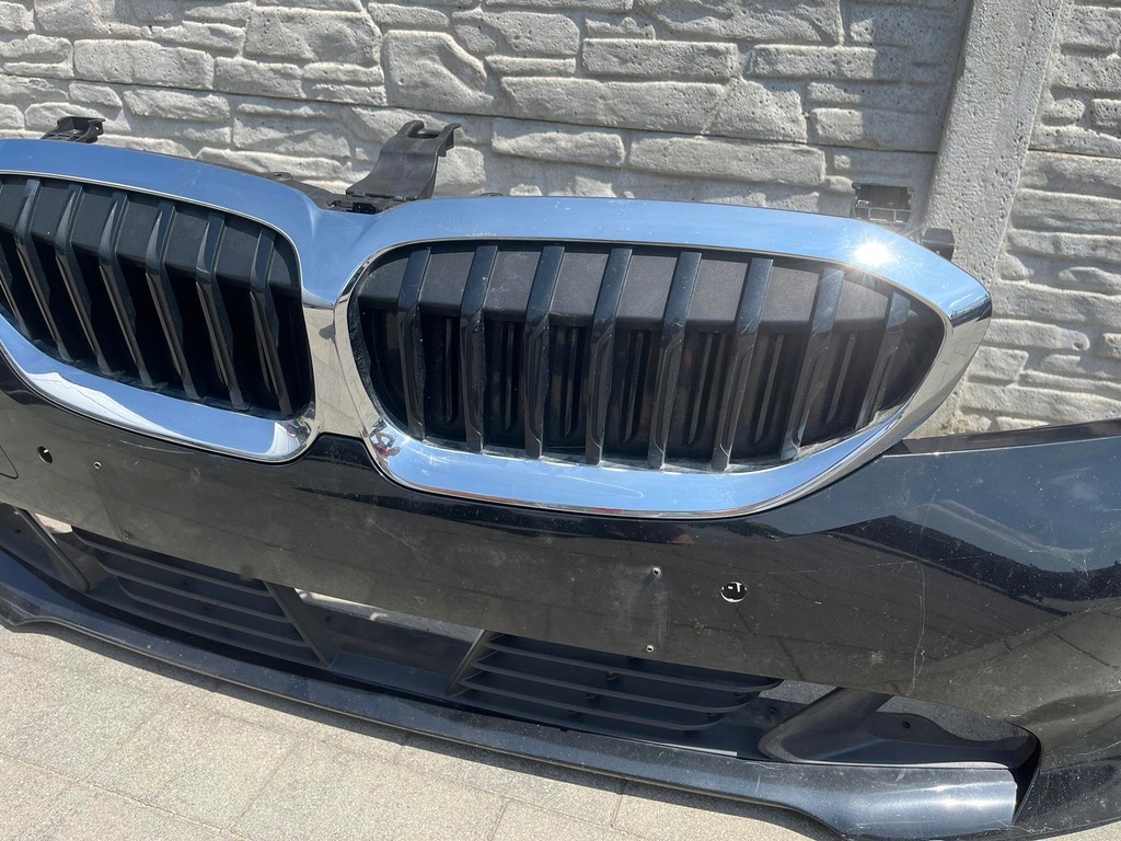 фото №8, Бампер перед bmw 3 g20 g21 жалюзи решётки радиатора + кронштейны