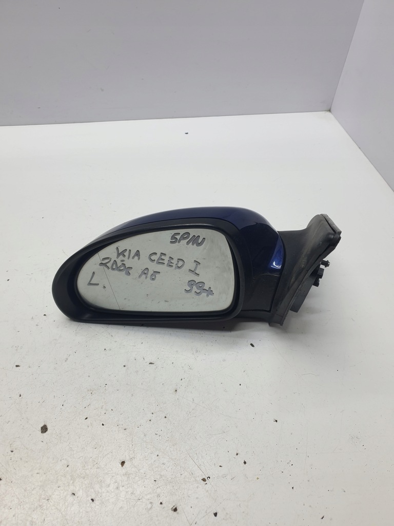 фото №1, Зеркало левая 5 pin kia ceed i 2006 rok код лакокрасочного покрытия a8