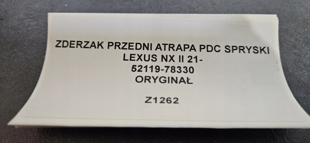 фото №11, Бампер передний решётка радиатора lexus nx ii 21- pdc омыватель оригинал 52119-78330