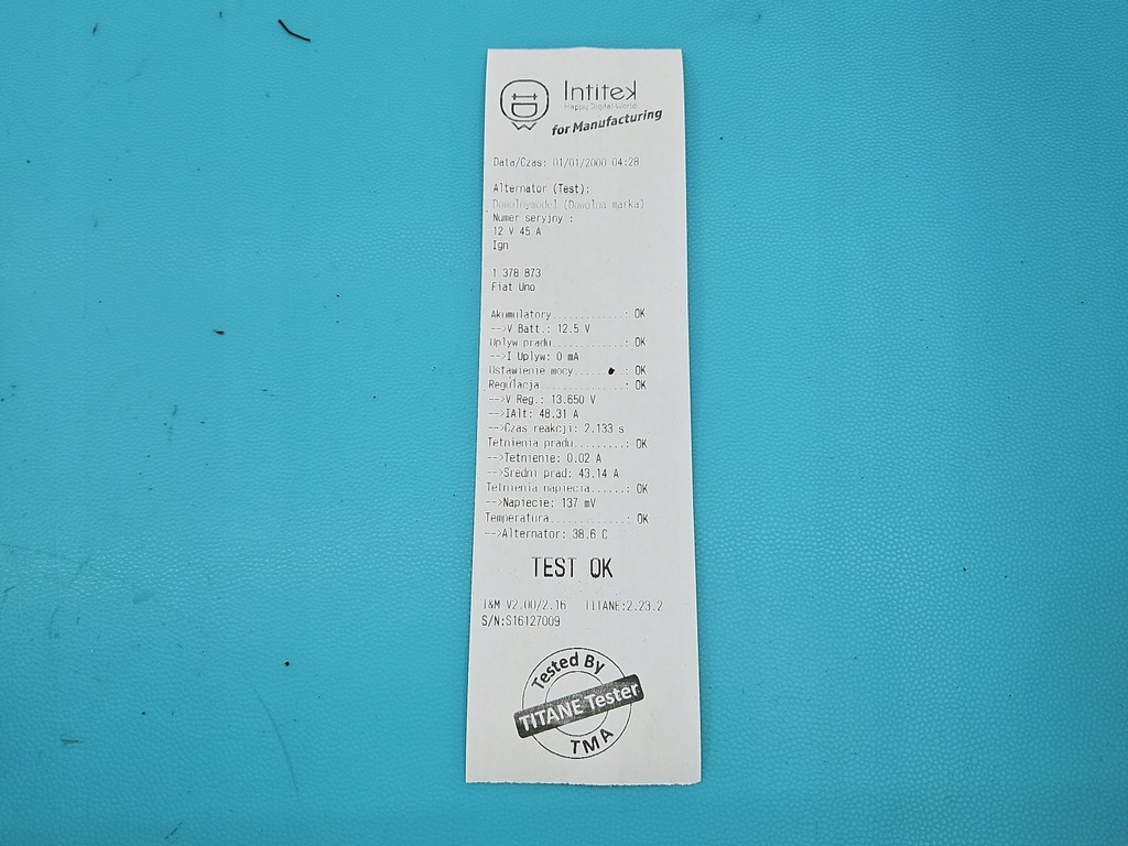 фото №7, Test генератор fiat uno 1.4 jedn