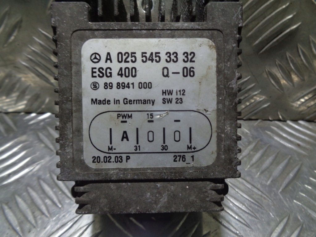 фото №5, Mercedes бортовий комп'ютер модуль вентиляторів a0255453332 q-06