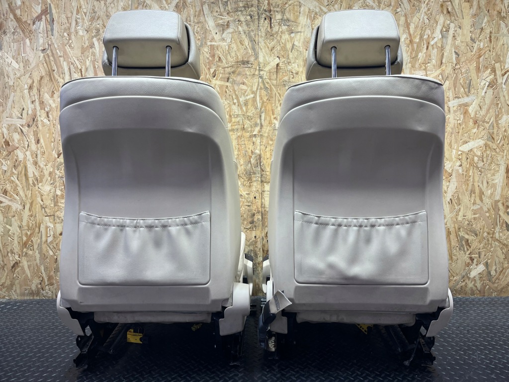 фото №15, Комплект сидіння заднє сидіння обшивки оббивка кремовий шкіра europa bmw e61 lift