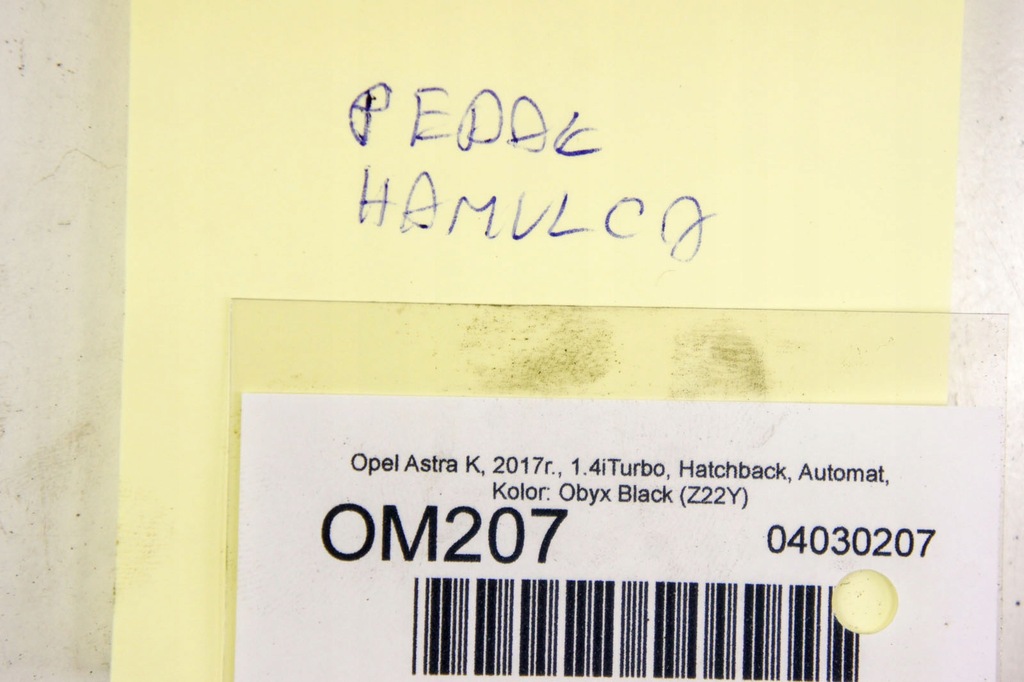 фото №5, Om207 opel astra k v 1.4i педаль тормоза