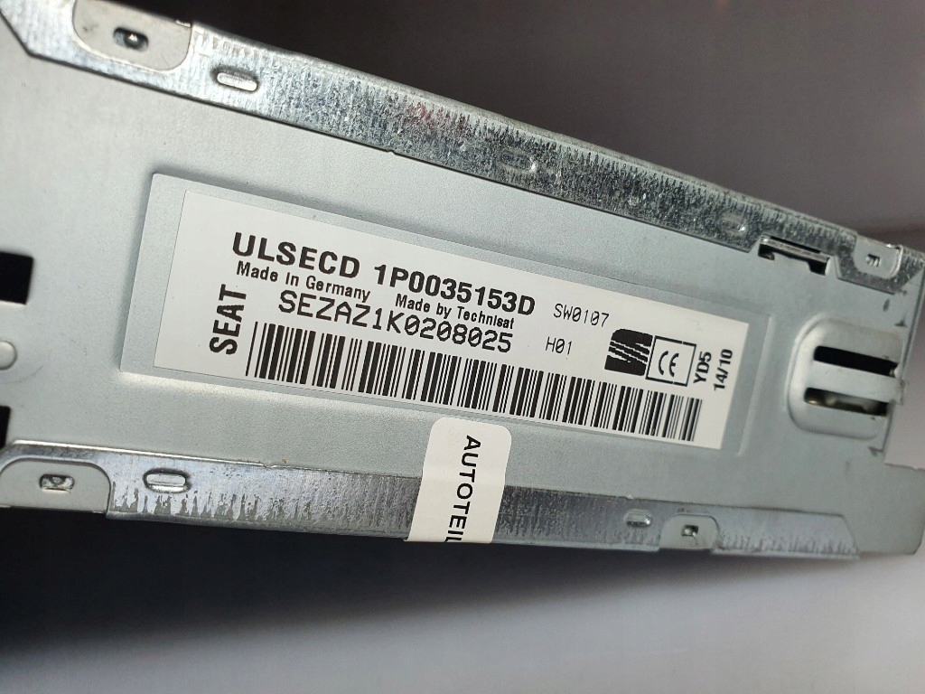 фото №12, Seat leon ii lift 2010r радиопроигрыватель mp3 cd радио оригинал 1p0035153d
