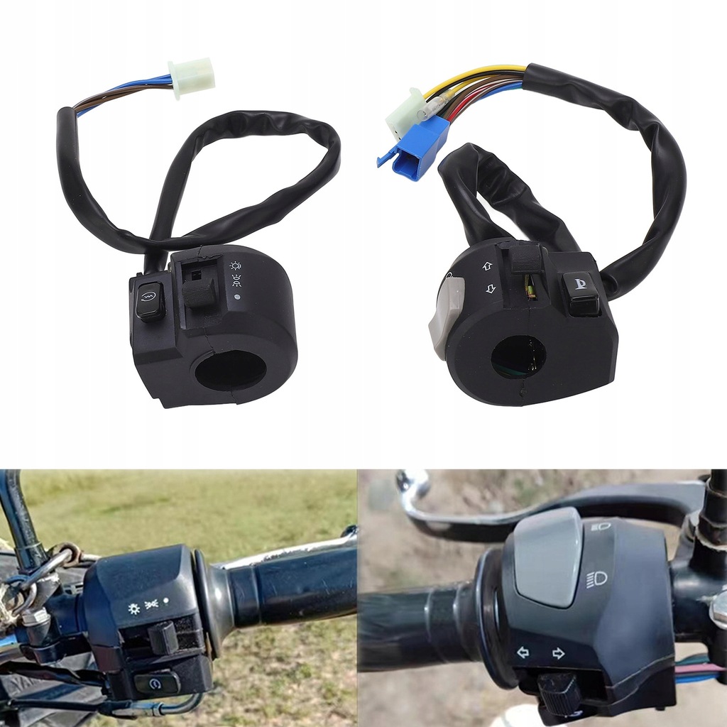 фото №11, 2 szt. перемикач na кермо motocykla 7/8 cala 22mm лівий правий