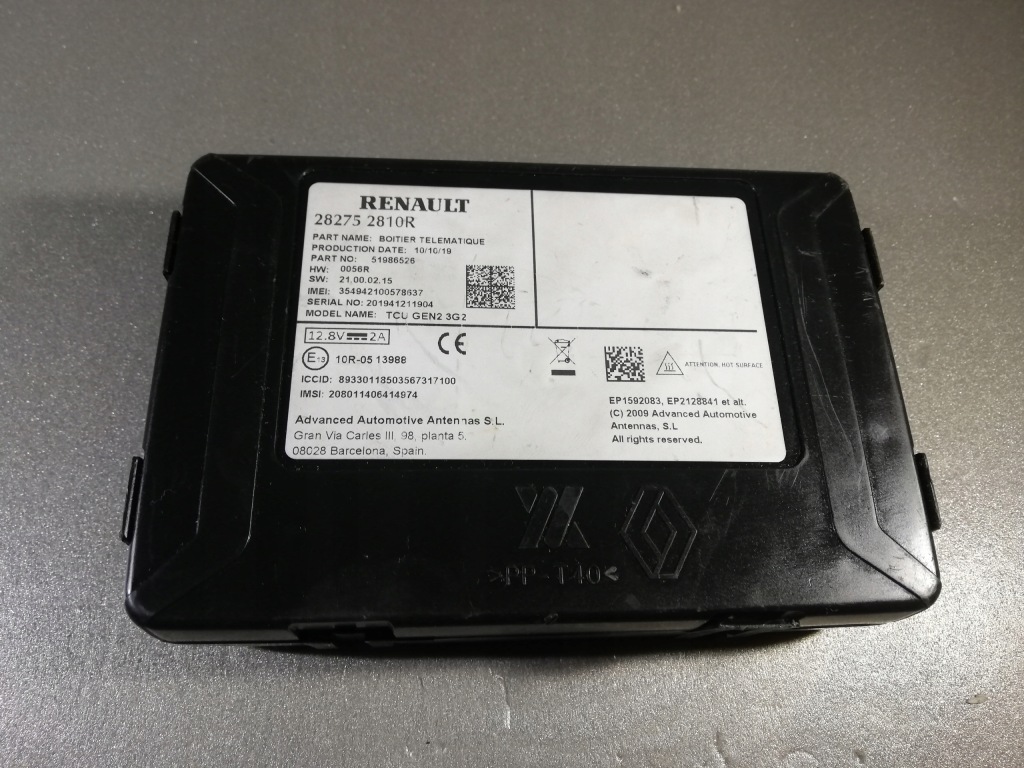 Купить 282752810r модуль телефона smart renault