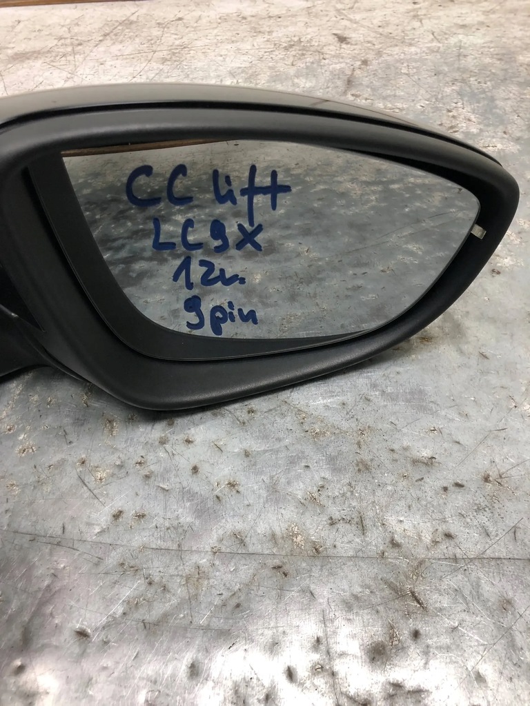 фото №6, Дзеркало праве 9 pin vw passat cc lift lc9x