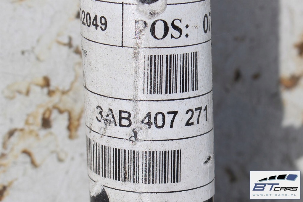 Vw passat b6 b7 cc приводной вал передняя левая 3ab407271 3c0407271aj 3c0407451fx p с Разборки