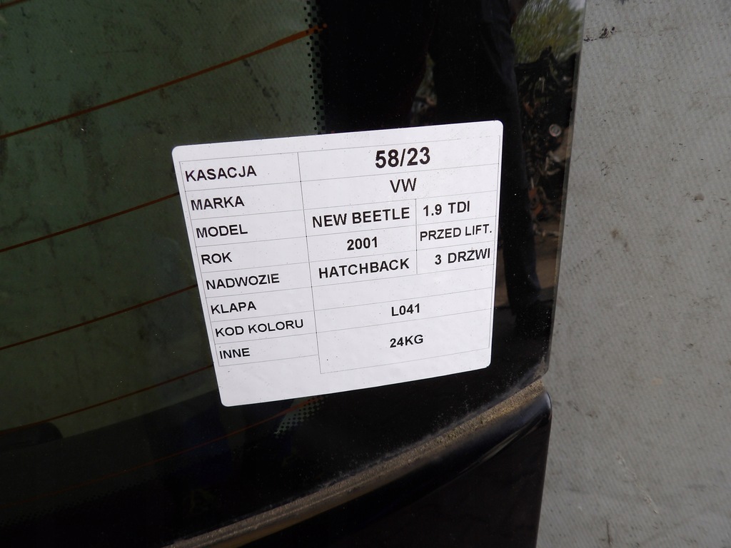 фото №6, Кришка багажника задня vw new beetle l041