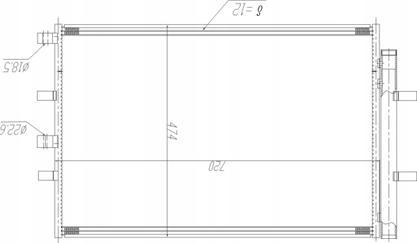 фото №1, Конденсатор, кондиционер hart 621 602