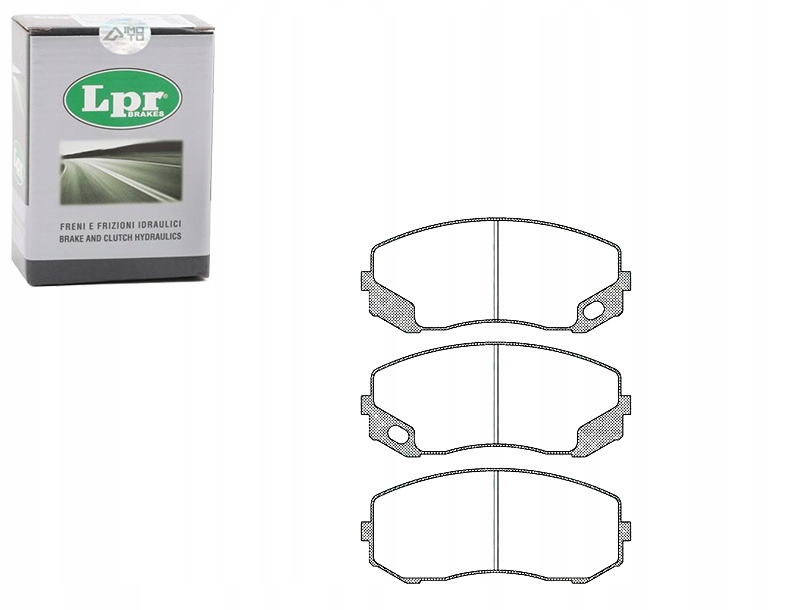 фото №1, Lpr комплект гальмівних колодок ham. перед toyota aygo 1.0/1.4