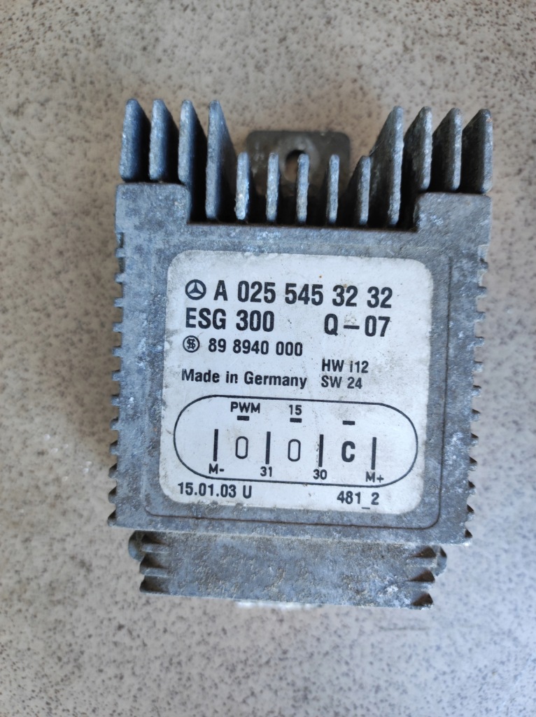 фото №1, Блок управления модуль вентиляторов mercedes a0255453232