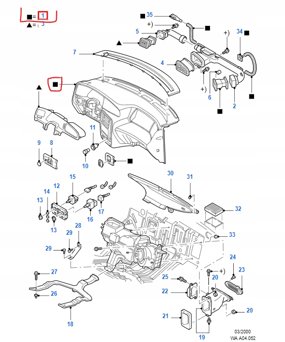 фото №1, Приборная панель приборная консоль ford windstar 1998-2000