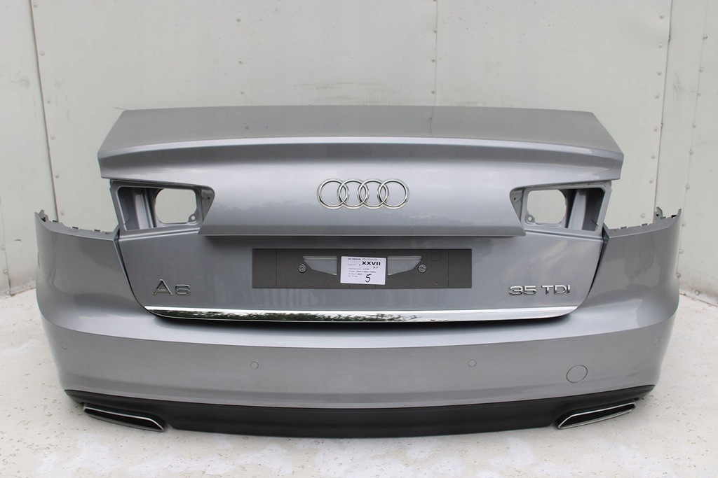 фото №8, Audi a6 sedan задняя бампер задний крышка багажника багажника 4g 4g5 лампы q2q2 lx7p серый