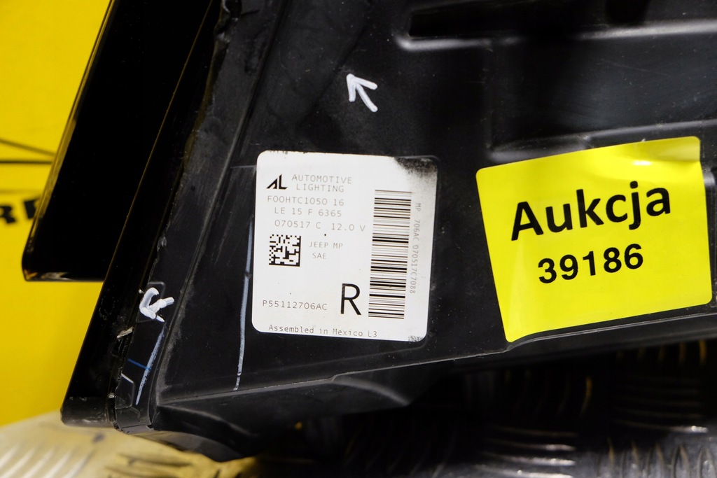 фото №11, Jeep compass 2016- фара лампа правая usa