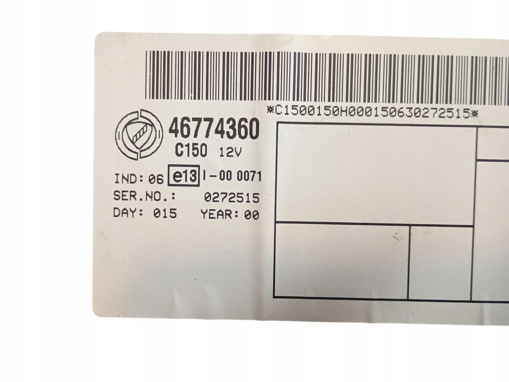 фото №12, Коробка запобіжників модуль bsi fiat punto ii 46774360 46552681 46774357