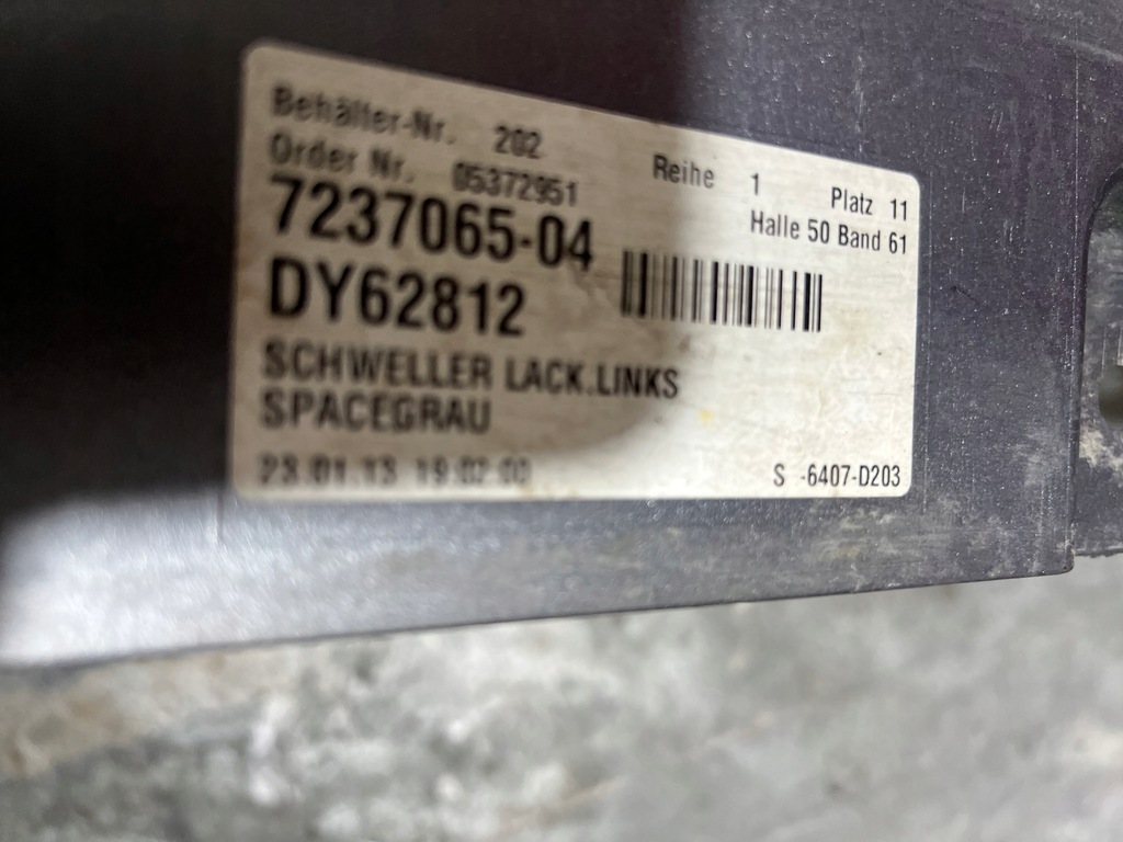 фото №9, Bmw 5 f10 f11 молдинг поріг поріг права ліва накладка поріг spacegrau