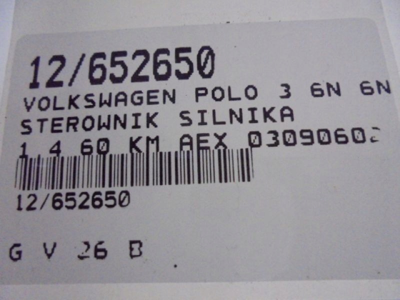 фото №6, Polo 3 iii бортовой компьютер 030906026aj 1,4 0261203456