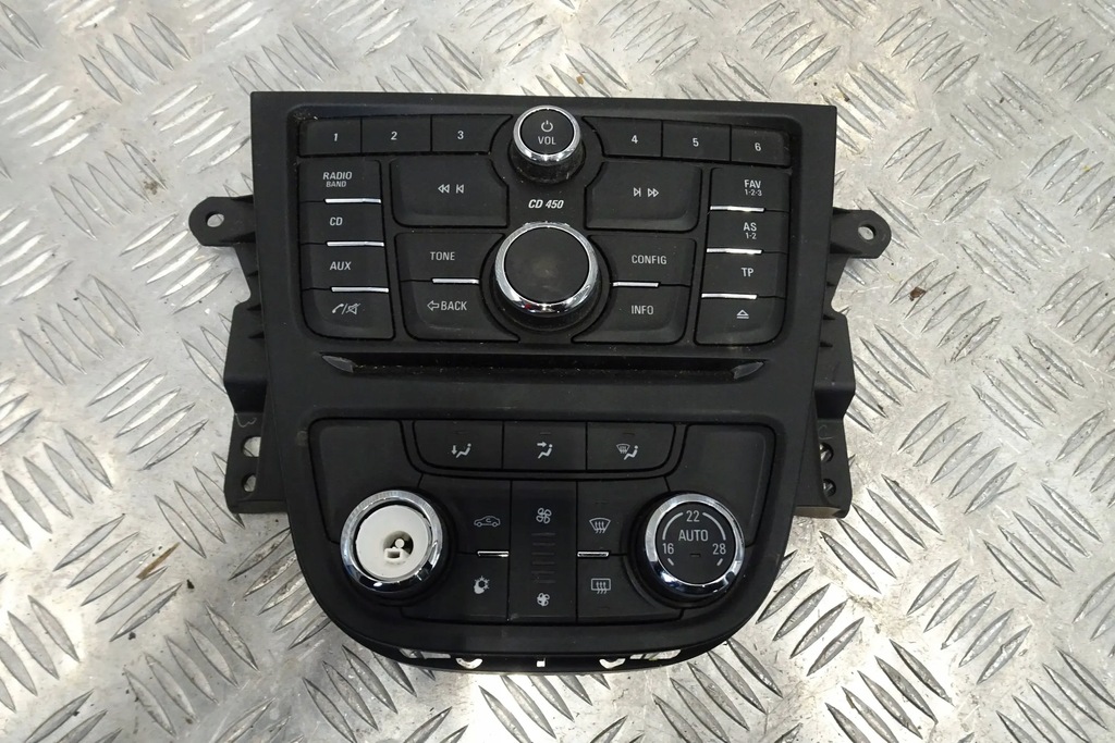 фото №1, Opel mokka панель блок керування радіо кондиціонера 12-