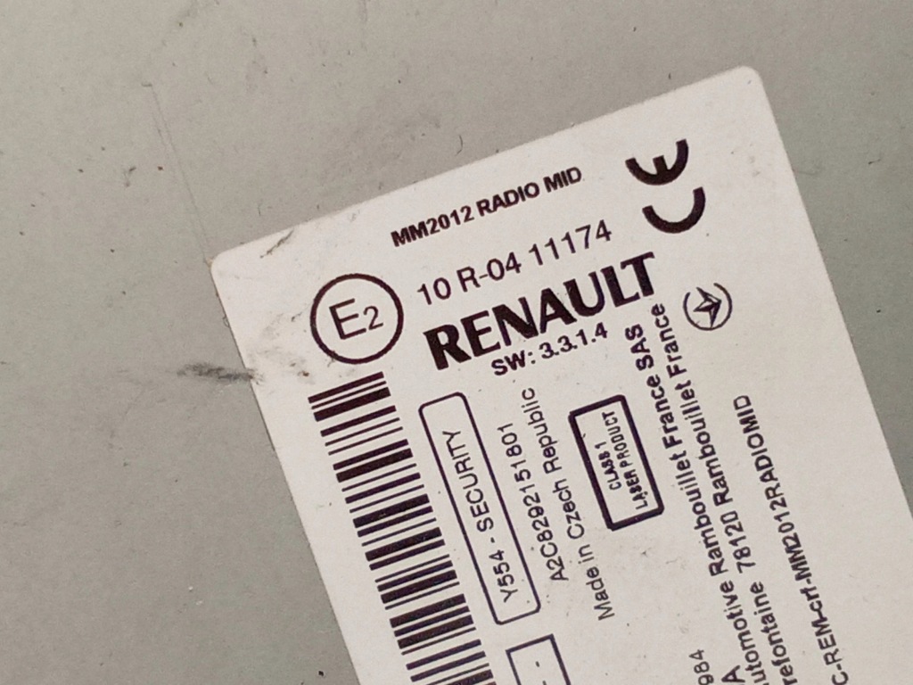 фото №4, Renault kangoo ii 2016 панель / радиопроигрыватель cd/dvd/gps