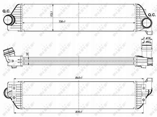 Nrf 30358 радіатор повітря наддувний Ціна