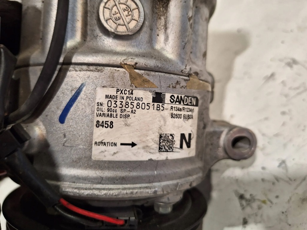 фото №6, Компресор кондиціонера 9260060uboa renault kangoo iv 1.3 tce 21-