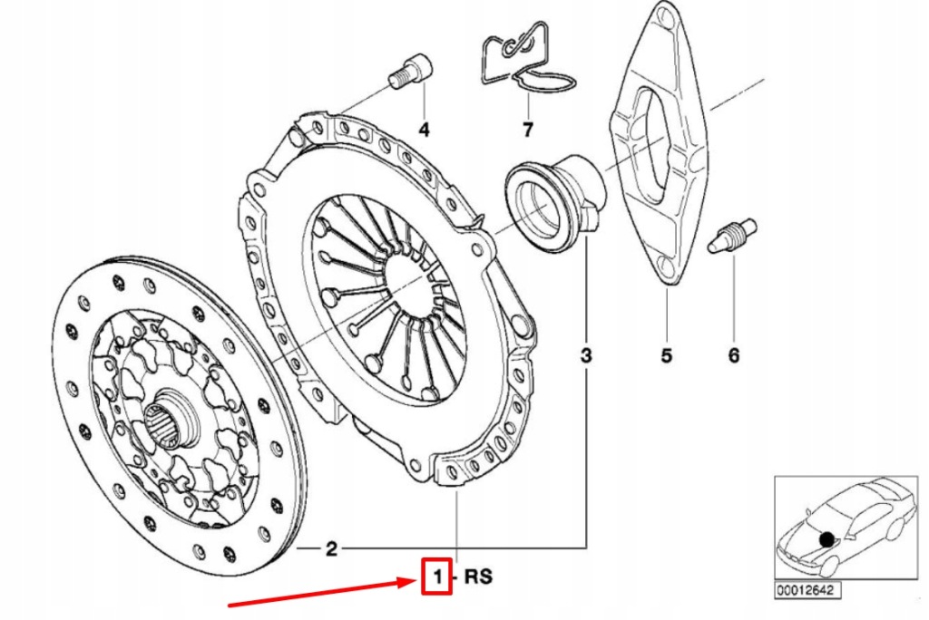 Bmw 3 кабріолет  e46 набір зчеплення 2282667 21212282667 оригінальний Київ