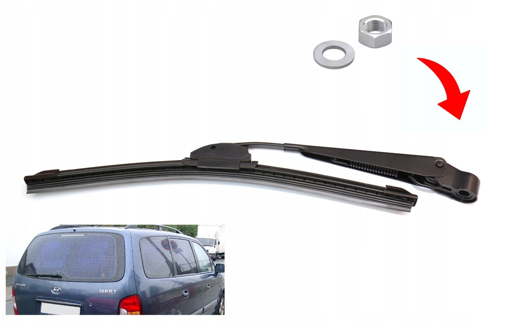 фото №1, Рычаг + дворник задняя hyundai trajet 2000-2007r