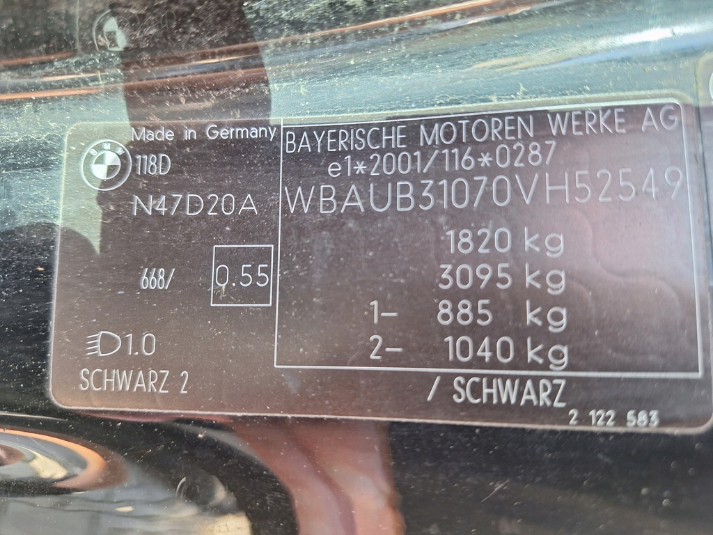 фото №15, Bmw 1 i e81 e87 lci lift стекло задняя спойлер спойлер крышка багажника багажник 668 schwarz